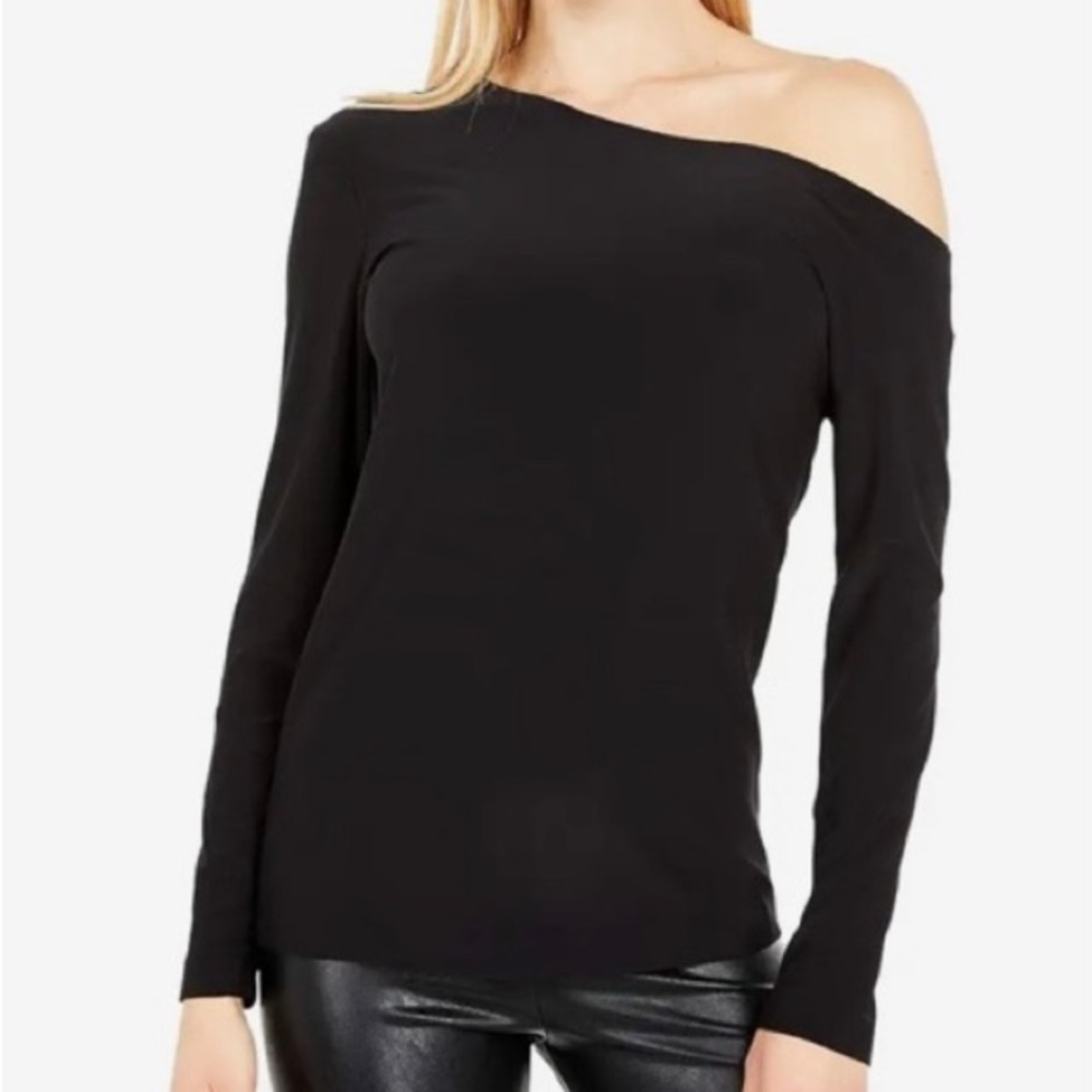 Norma Kamali Long Sleeve Drop Shoulder Top